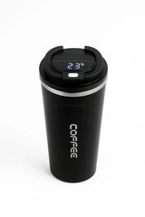 Stainless Steel Coffee Mug with Digital Temperature Display– Leak-Proof, Insulated & Reusable Tumbler (500ml) muawazcraft