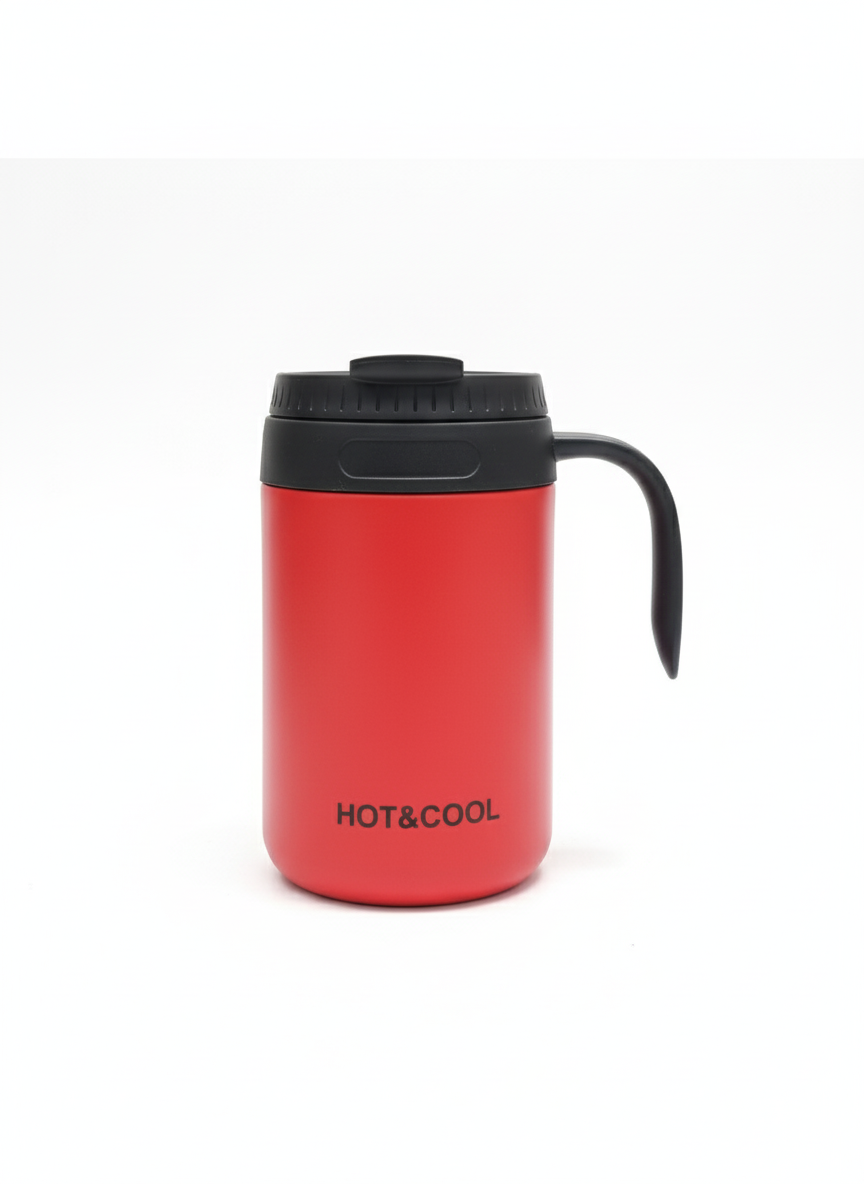 HOT&COOL Stainless Steel Coffee Mug – Vacuum Insulated Travel Mug with Handle (Keeps Drinks Hot & Cold) muawazcraft