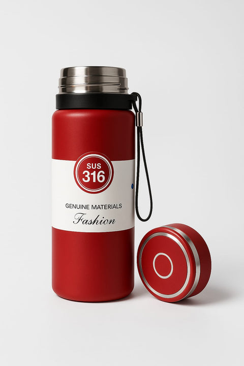 🔥 SUS 316 Stainless Steel Water Bottle – Fashion Thermos for Hot & Cold Drinks | Premium Travel Flask