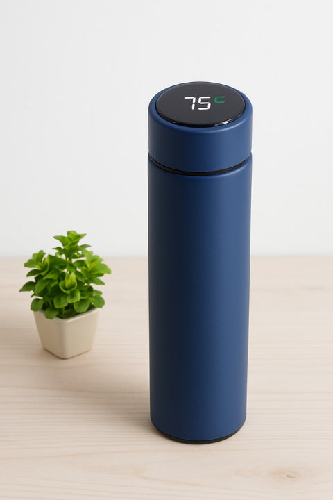 Smart LED Temperature Display Water Bottle – Vacuum Insulated Stainless Steel Thermos for Hot & Cold Drinks – Leakproof, Travel Friendly, 500ml