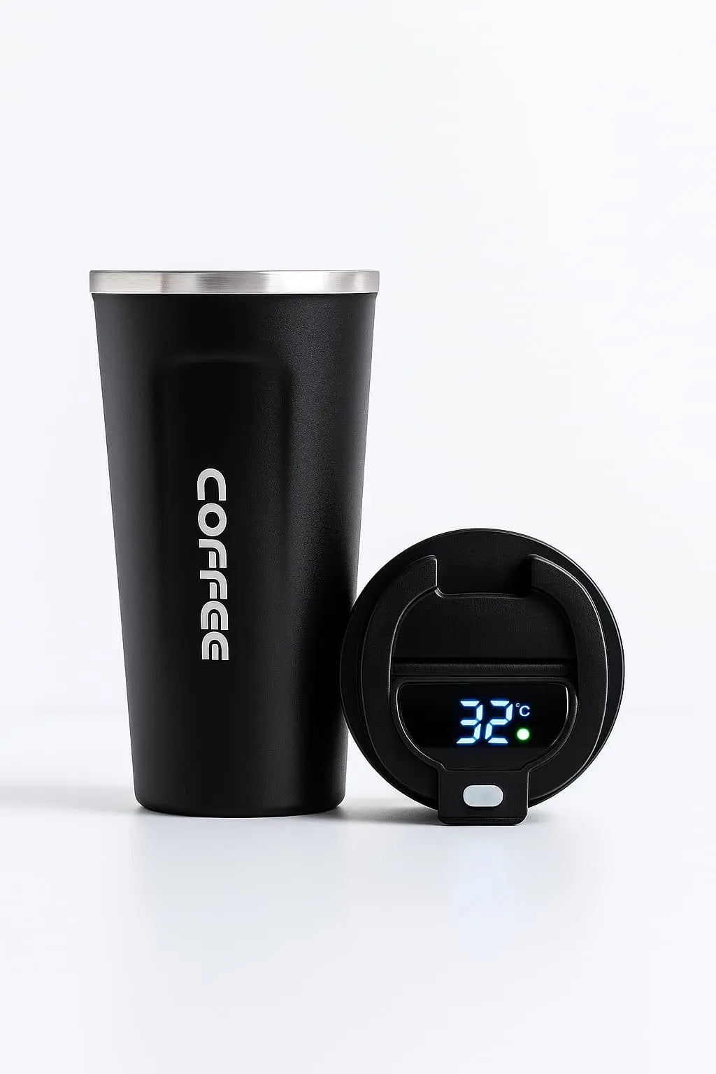 Stainless Steel Coffee Mug with Digital Temperature Display– Leak-Proof, Insulated & Reusable Tumbler (500ml) muawazcraft