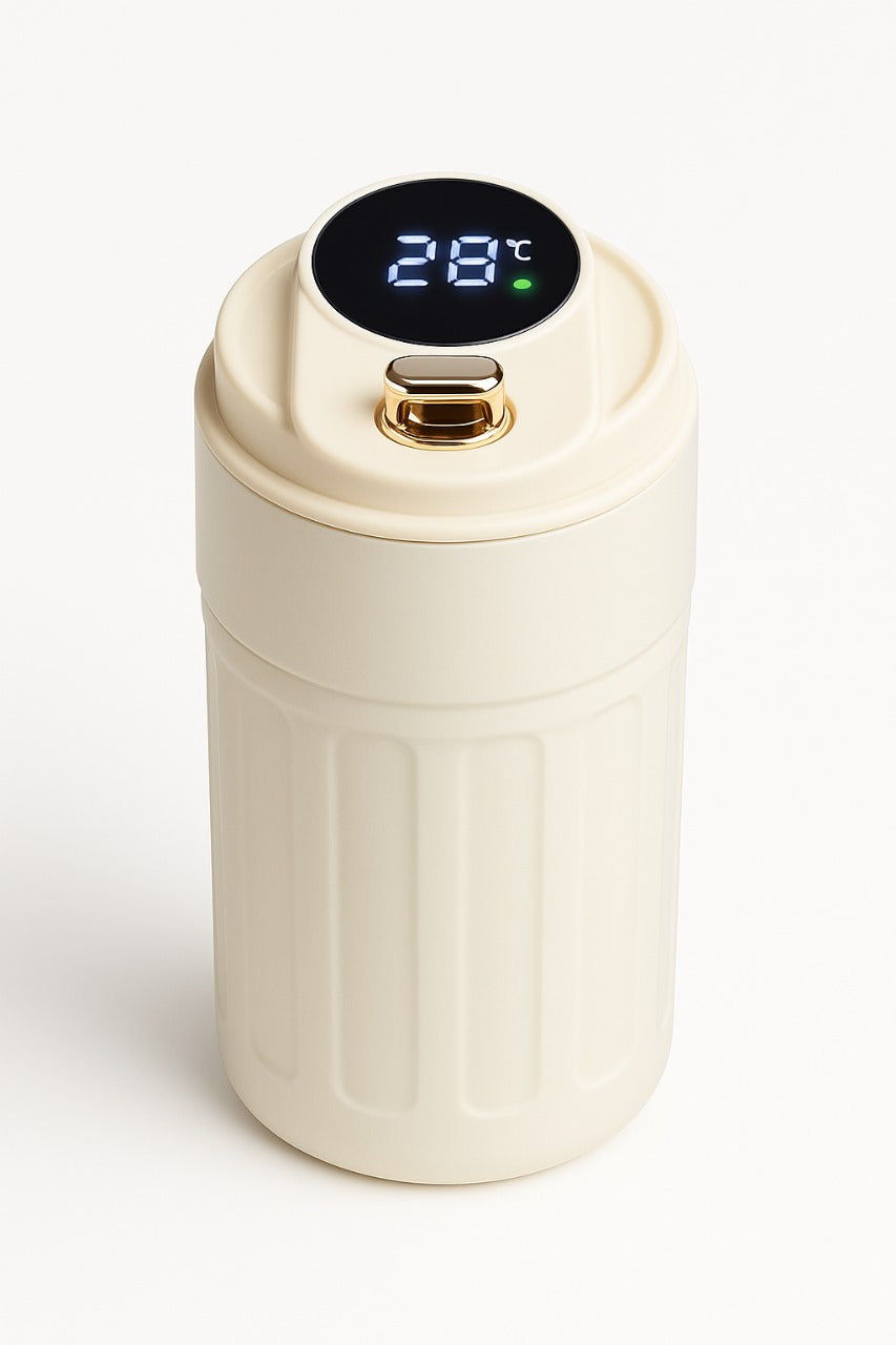 Stylish Digital Temperature Display Coffee and Tea Mug – Leakproof, Insulated muawazcraft