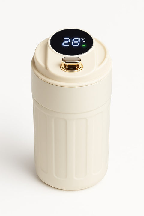 Stylish Digital Temperature Display Coffee and Tea Mug – Leakproof, Insulated