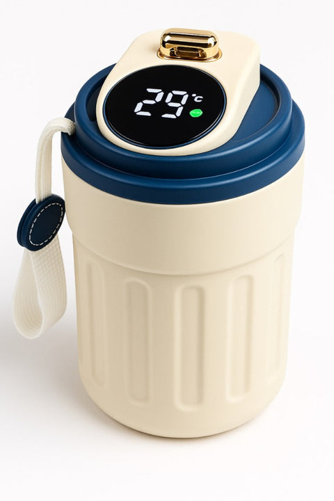 Stylish Digital Temperature Display Coffee and Tea Mug – Leakproof, Insulated
