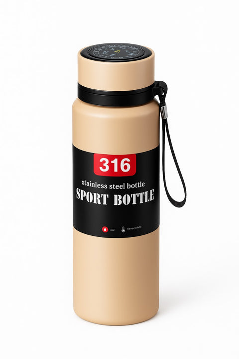 Smart Temperature Display Stainless Steel Sport Bottle – 316 Grade
