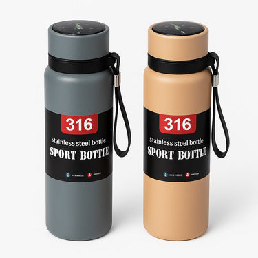 Smart Temperature Display Stainless Steel Sport Bottle – 316 Grade muawazcraft