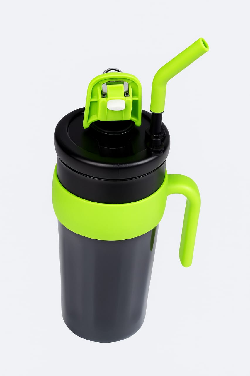 Smart Temperature Display Mug – Leakproof Insulated Travel Cup with Straw & Handle (Hot & Cold) muawazcraft