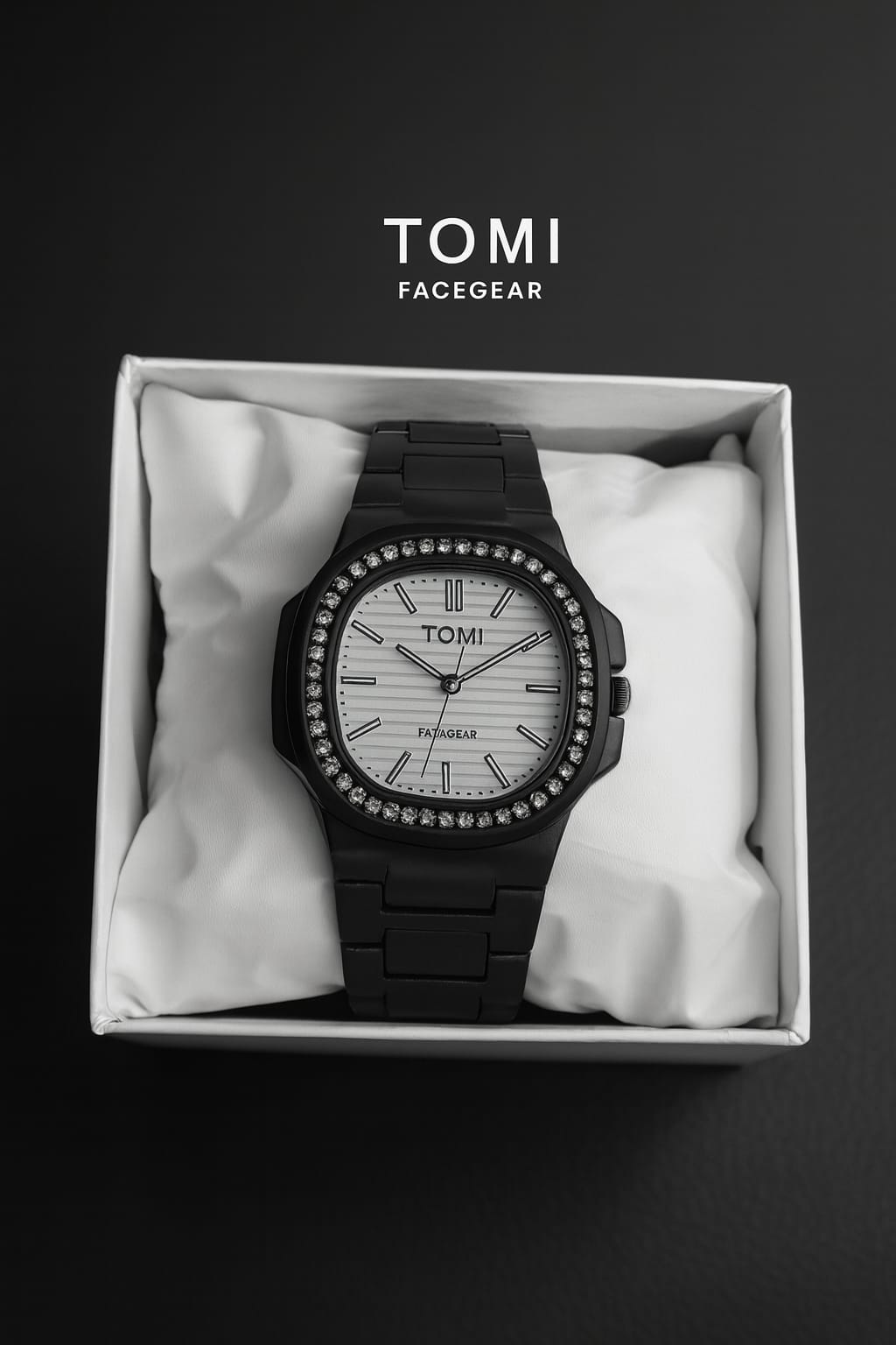 Luxury TOMI Men’s Watch – Stainless Steel Gold & Silver | Blue Dial  muawazcraft