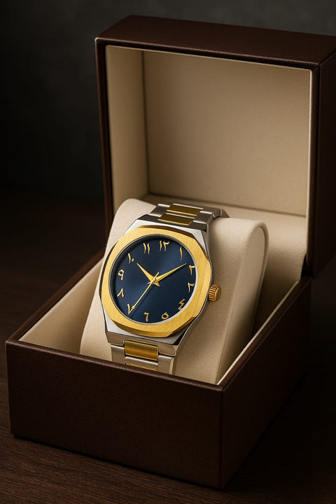 Luxury Arabic Dial Men’s Watch – Stainless Steel Stylish Wristwatch
