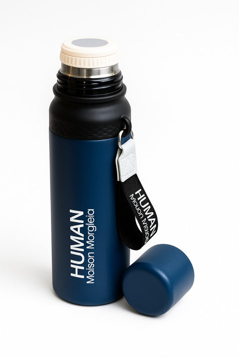 Premium Insulated Stainless Steel Water Bottle – Maison Margiela “HUMAN” – Hot & Cold, Leak-Proof, Stylish Travel Flask