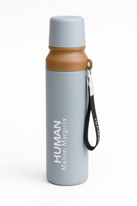 Premium Insulated Stainless Steel Water Bottle – Maison Margiela “HUMAN” – Hot & Cold, Leak-Proof, Stylish Travel Flask