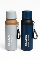 Premium Insulated Stainless Steel Water Bottle – Maison Margiela “HUMAN” – Hot & Cold, Leak-Proof, Stylish Travel Flask muawazcraft