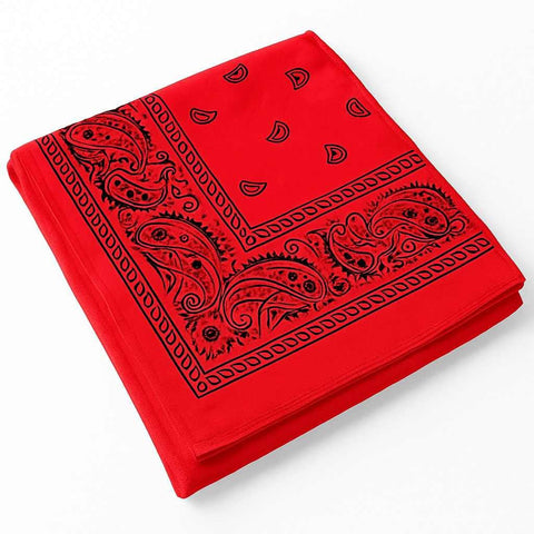 🖤 2 pieces Classic Black Paisley Bandana – Versatile &amp; Stylish