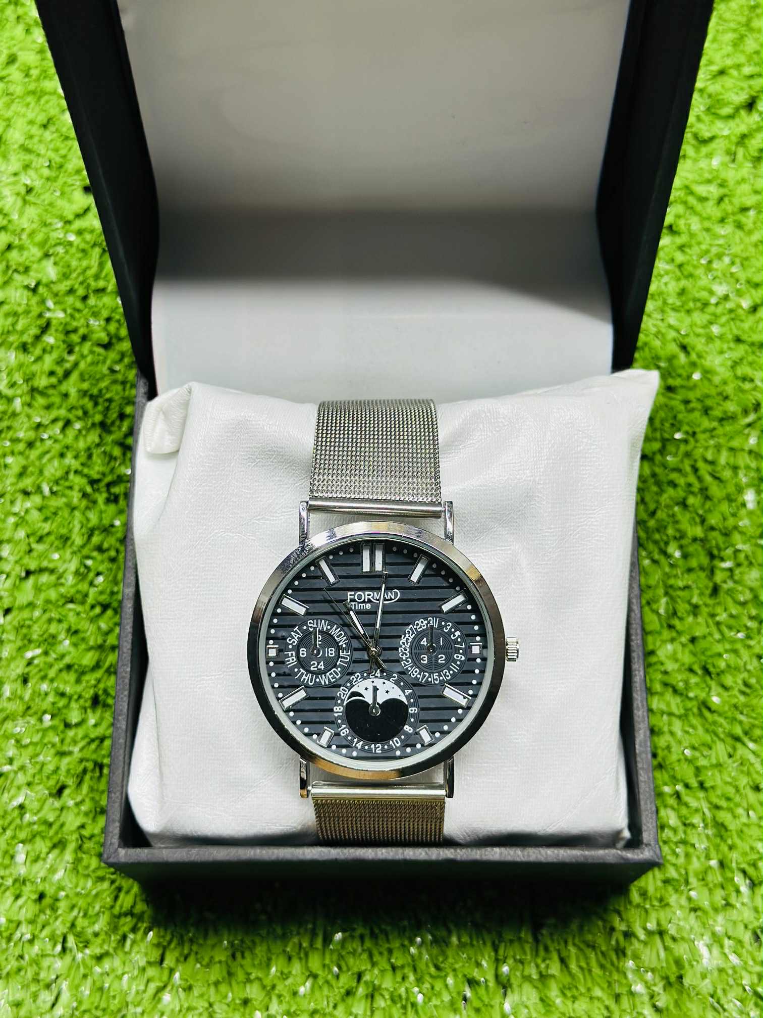 FORMAN Time Men’s Luxury Mesh Strap Wristwatch  muawazcraft