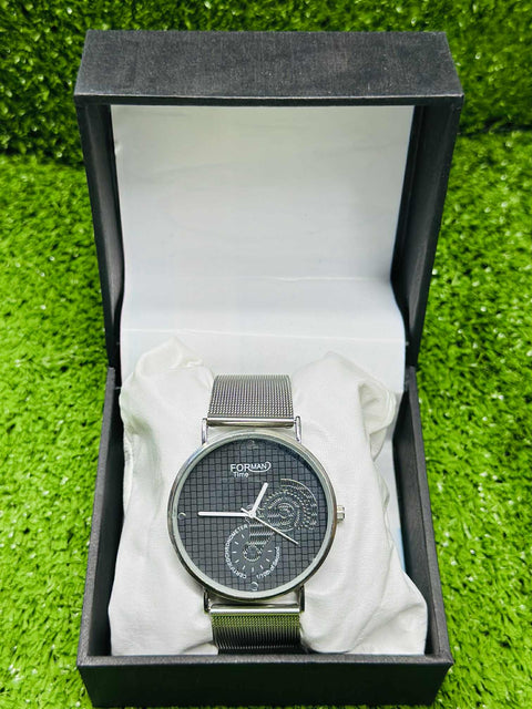 FORMAN Time Men’s Luxury Mesh Strap Wristwatch 