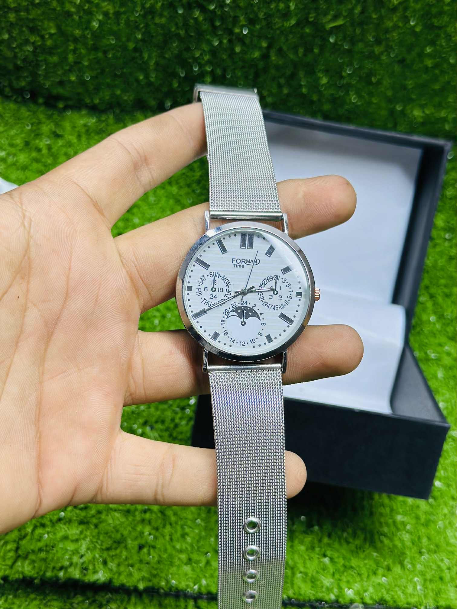 FORMAN Time Men’s Luxury Mesh Strap Wristwatch  muawazcraft