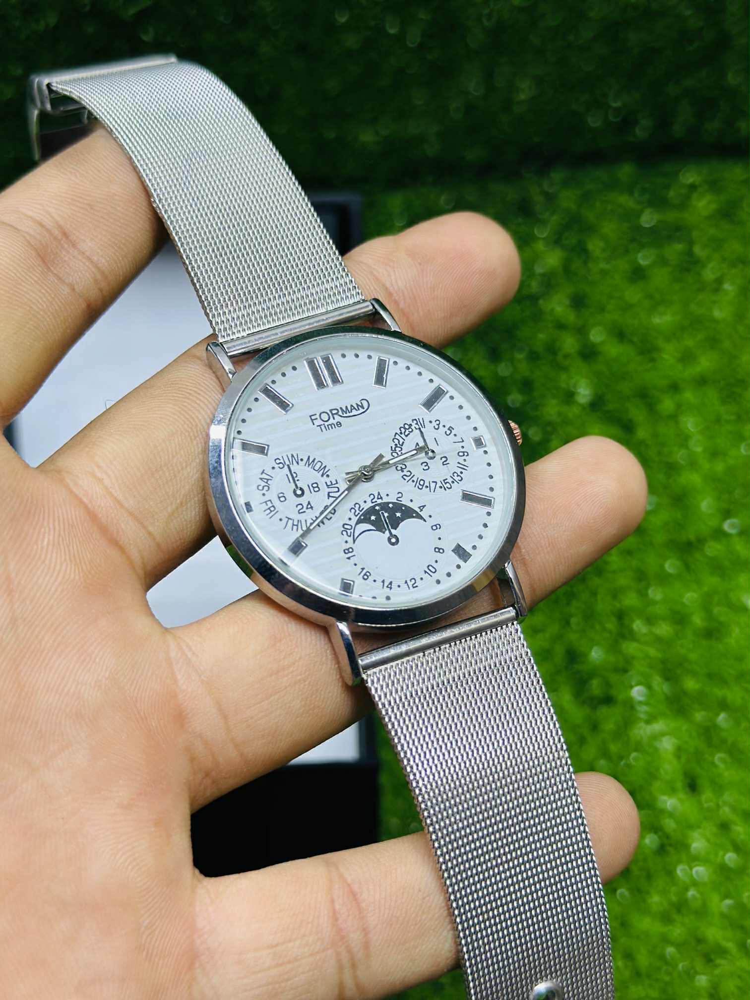 FORMAN Time Men’s Luxury Mesh Strap Wristwatch  muawazcraft