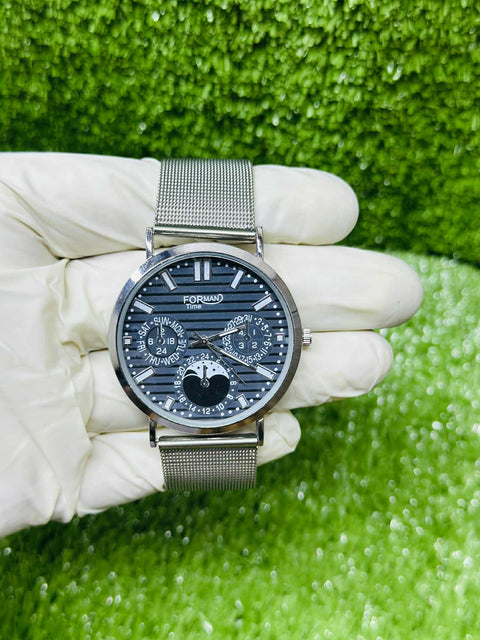 FORMAN Time Men’s Luxury Mesh Strap Wristwatch 